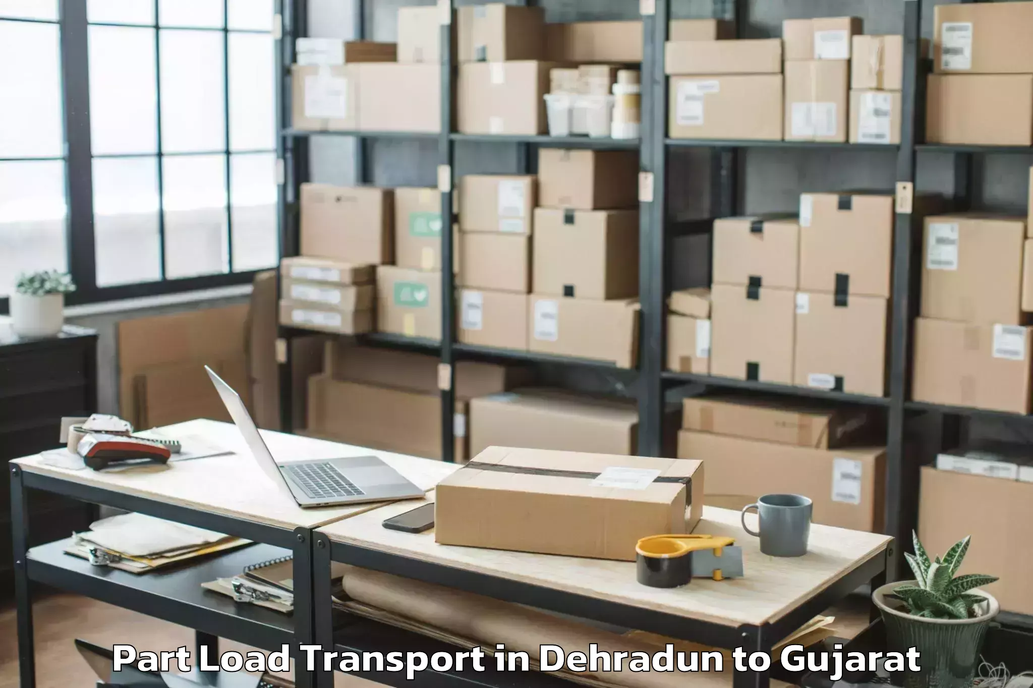 Book Dehradun to Valod Part Load Transport